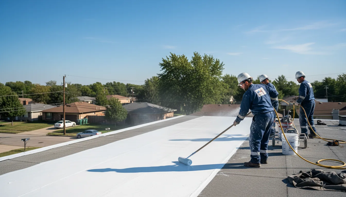 Commercial roof coating in Roderfield, WV near me